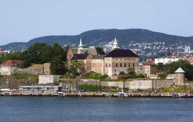 Figur 4. Akershus borg på Akerneset ble anlagt rundt år 1300 til forsvar for middelalderbyen Oslo.