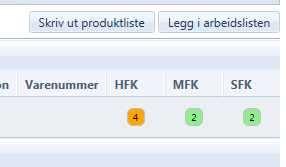 Du kan også trykke på symbolene for Excel, Word og PDF for å skrive ut lister direkte til disse programmene. 3.