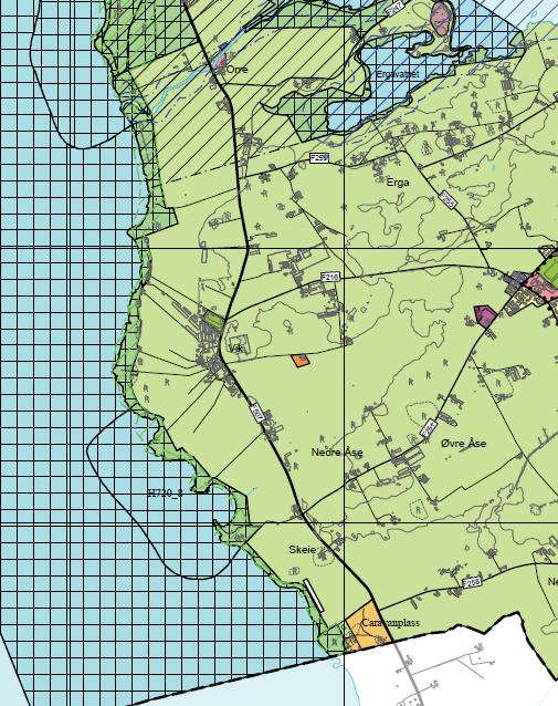 1.3 Tilhøve til gjeldande arealplanar 1.3.1 Kommuneplanen for Klepp, arealdelen Utsnitt av kommuneplan for Klepp 2010-2021 Nordsjøvegen (fv.