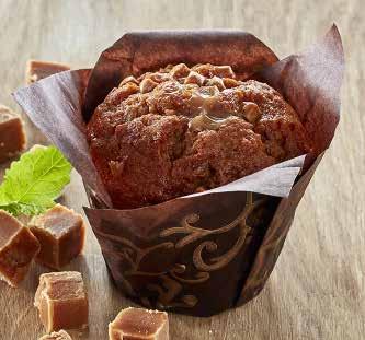 muffins salty caramel vekt 8x100 gram varenummer 48027 En premium kafémuffin med karamellbiter både inni og på toppen.