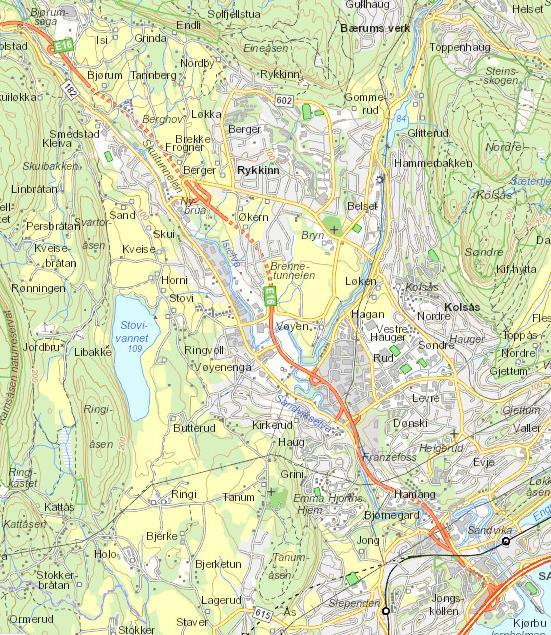 2. Metode 2.1 Områdebeskrivelse Sandvikselva munner ut på vestsiden av indre Oslofjord (Figur 1) og er ett av 10 vassdrag som har sitt utløp i fjorden innenfor Håøya.