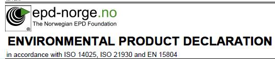 EPD er en objektiv miljøprofil i ett dokument Viser miljøinformas