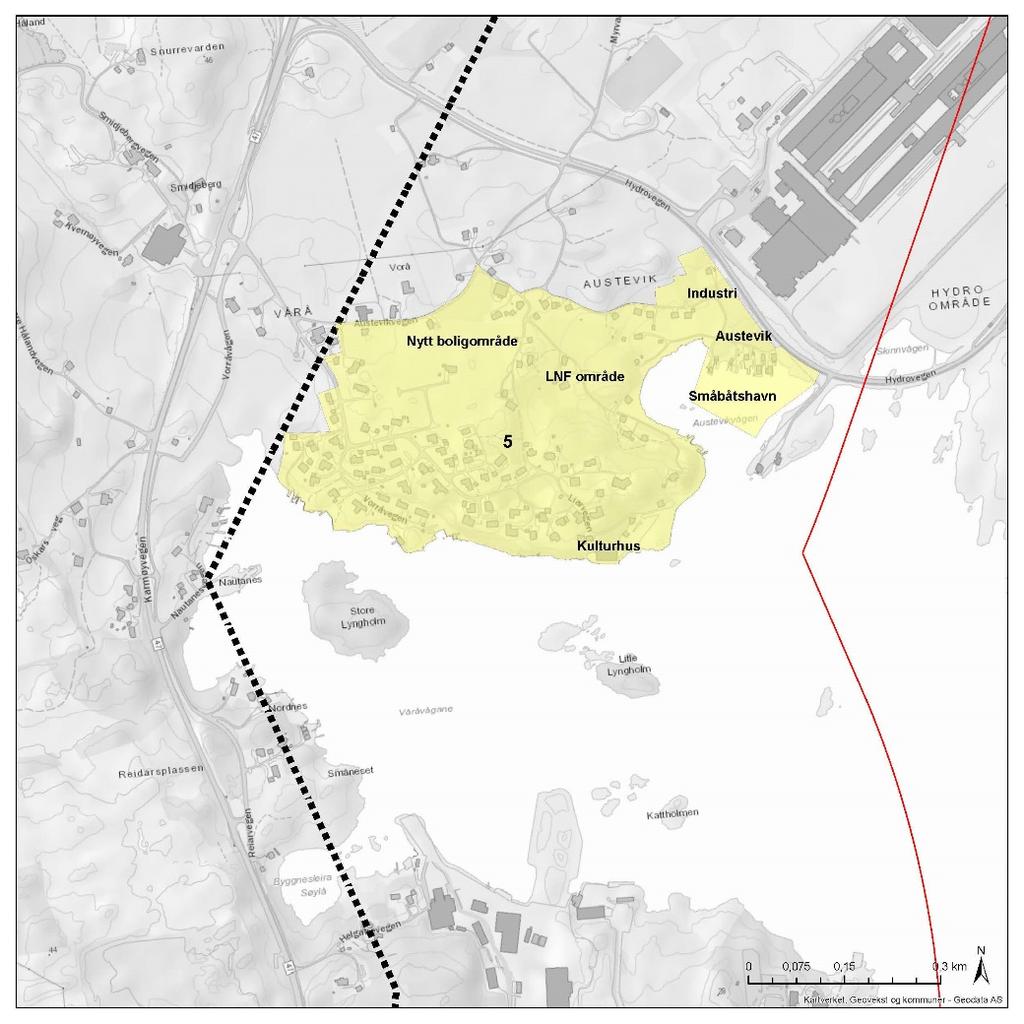 43 5. Vårå Figur 4-11. Vårå boligområde Vårå er et vanlig boligområde med eneboliger av varierende alder, lav boligtetthet og få fellesfunksjoner.