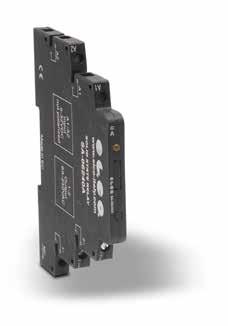 Liten 6,5 mm problemløser 1- eller 2-kanals nødstopp 8-36 V DC driftsspenning 3 NO / 1NC utgangsrele Manuell eller automatisk reset Kat.