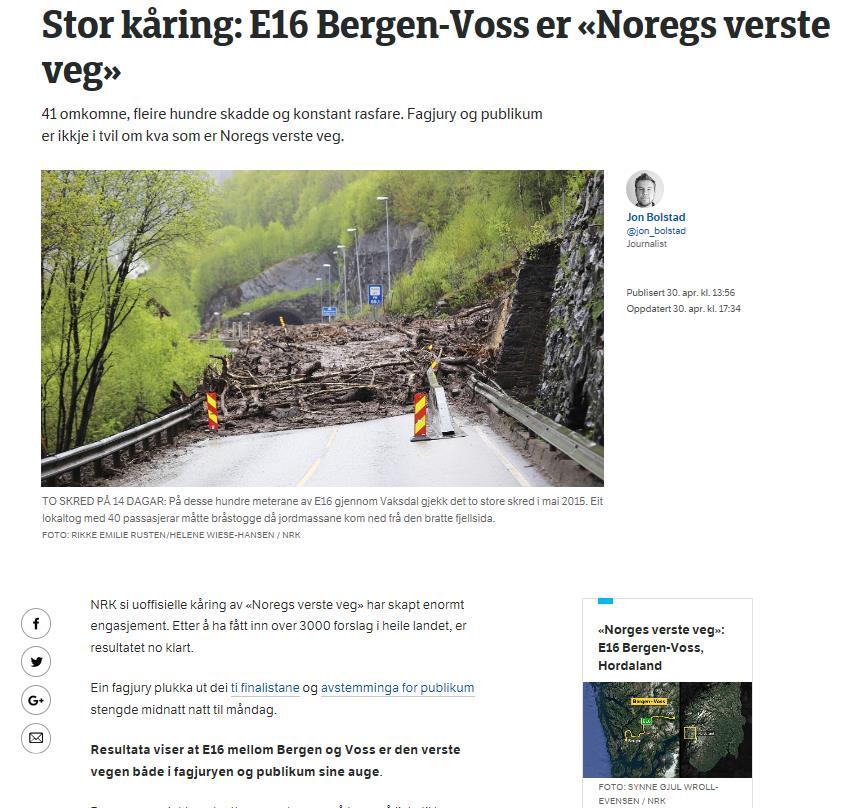 E16 kåra til