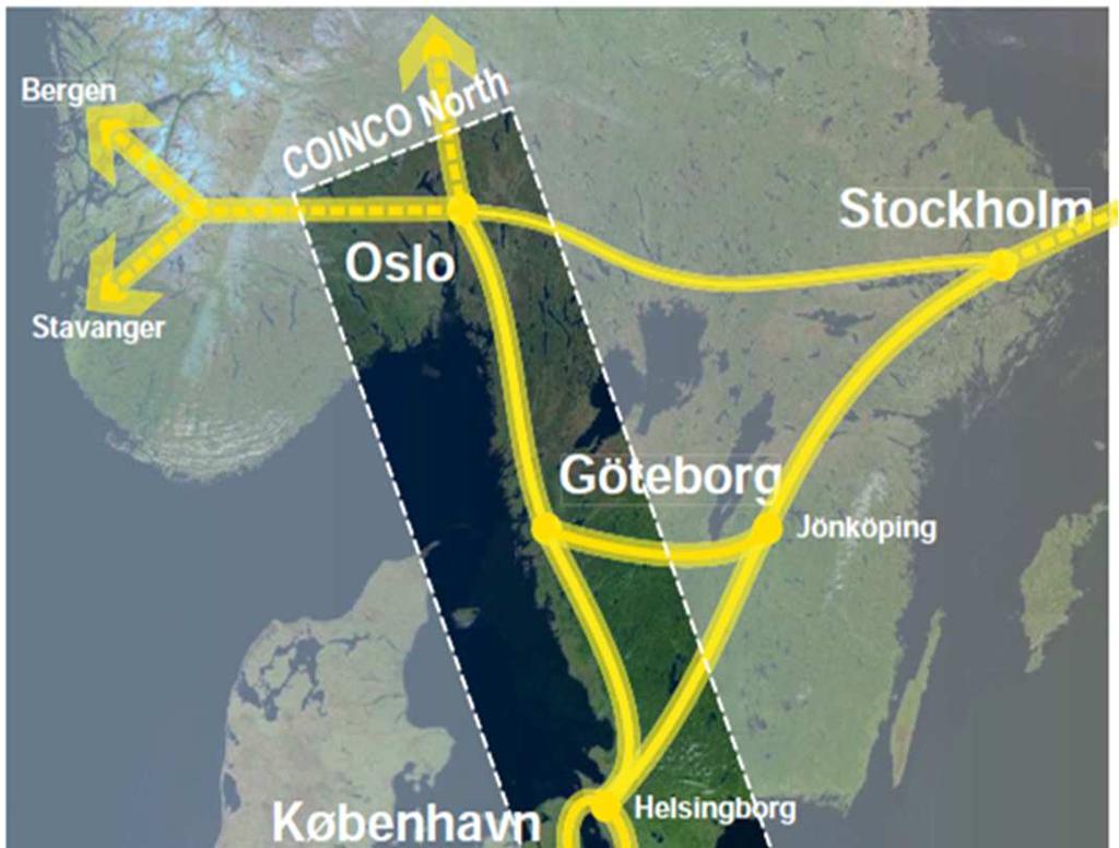 The Osloregion - an integrated area of a common Nordic region The Oslo and Akershus region is small in Europian contex-1,3 million inhabitants.