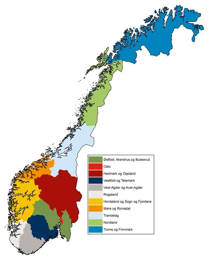 Større og sterkere fylkeskommuner fra 2020 11 FYLKER 1.