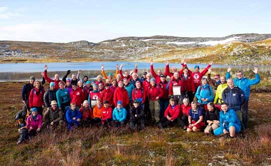 Fra turlederhelgen på Krækkja Foto: Espen Bratlie v/ Turleder Wolfgang Leister Det ble en strålende helg på Krækkja, da over femti turledere og flere ledsagere og folk