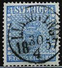 God kvalitet F 3369 o 2. Nær lux FUNÄSDALEN 26.2.1857, Postal 3, men merket trolig reparert høyre. 3370 o 2. FÅRÖSUND, uklart rettvendt fyrkantstpl. 7.1.185? Bra kval. 3371 o 2. GEFLE, sirkelstpl. 31.