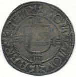 Obj.nr. Norske mynter Mynter fra dansketiden (før 1814) Frederik I - Christian IV (1524-1648) 1 Frederik I 1524-1533. Skilling u.år, Bergen (2,23 g). Kv.