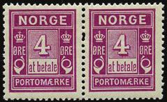 Obj.nr. Frimerkehefter Frimerkehefter 1-42 80 F 6040 ** 10 II. 10 øre posthorn 1910, lys gult omslag. (0) 6041 ** 14 IIIA. 120 øre, 2 x 6-blokk 10 øre NK 202.