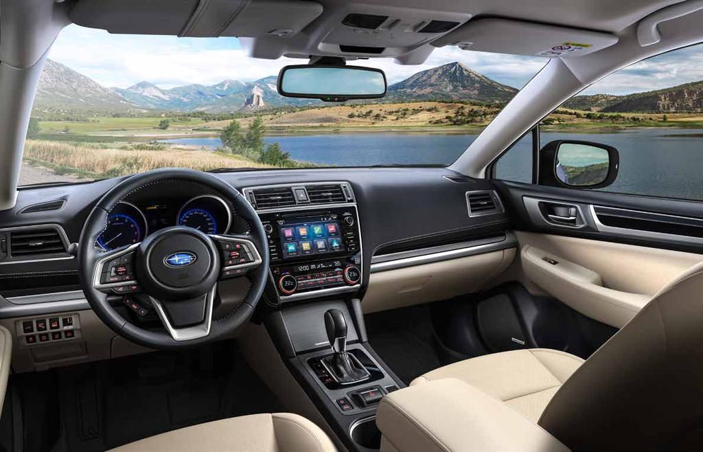 TEKNOLOGI SOM INSPIRERER Nye Subaru Outback er utstyrt med et helt nyutviklet infotainmentsystem som holder deg underholdt under enhver kjøretur.