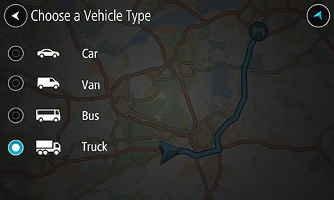 2. Velg Kjøretøytype, og velg kjøretøytypen fra listen som vises. 3. Les Din sikkerhetsinformasjon, og velg deretter OK. 4.