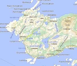 1 2 Figur 4.2.3. Kartskisse over elver i Rødøy, 1. Værnesos-vassdraget og 2. Segeråga. Kilde: Vann-nett Segeråga i Rødøy er undersøkt flere ganger og siste gang oktober 2013 (K.J.Aanes, Niva).