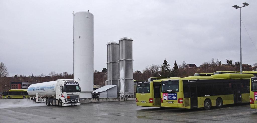 Anlegg for gassfylling Anlegg for naturgass Høy standard naturgasstank er plassert i nedre