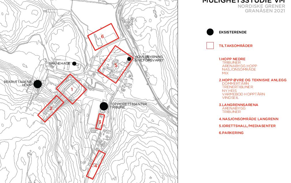 1 Innledning 1 Innledning Trondheim kommune utreder mulighetene for bruk av arealer og veger knyttet til områdeplanen for Granåsen skisenter.