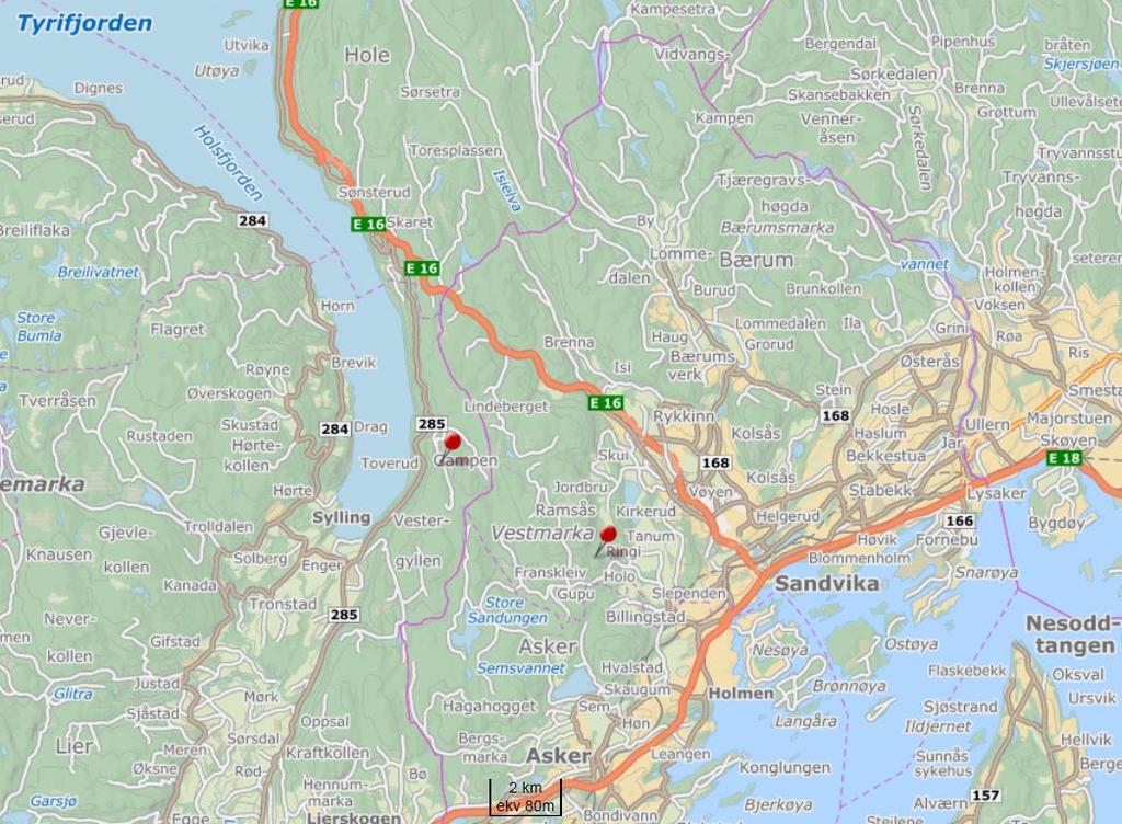 infiltrasjonsanlegg Avløpsrenseanlegg i Sylling Avrenning fra jordbruksarealer. Beitedyr, ville dyr og fugler Inntaket 50 m.