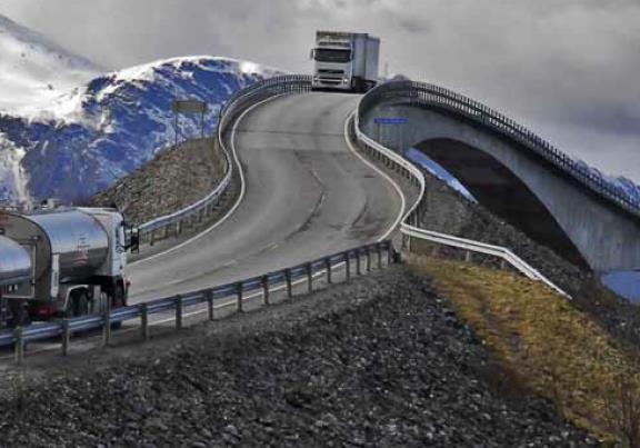 Riksveistrekninger som åpner for modulvogntog i perioden 2018-2023 E6 Helgeland