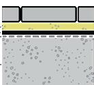 eks støpt betong og gir et beskyttende og samtidig drenerende sjikt mellom underlaget og belegget.