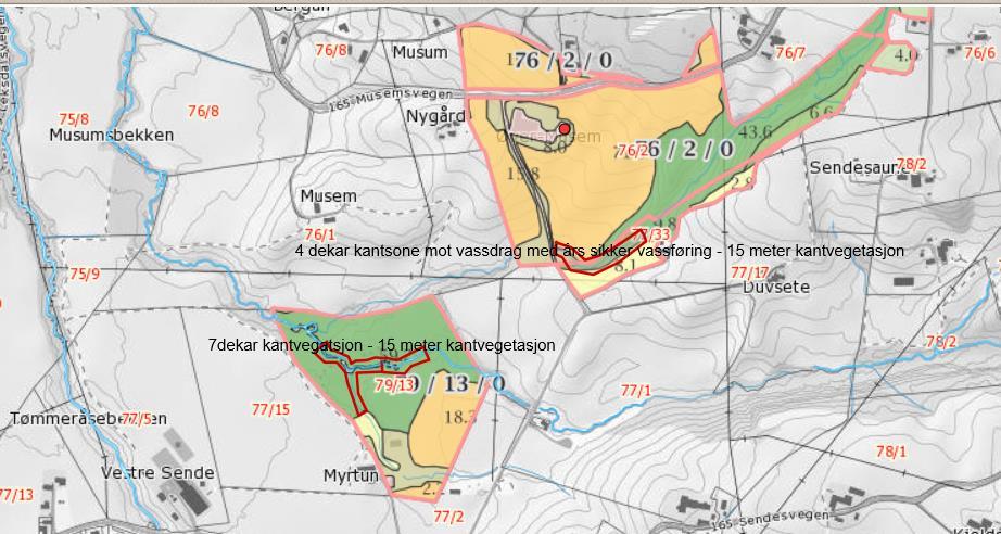 Verdal kommune - Landbruk, miljø og arealforvaltning Side 5 av 6 Kilde: Nibio sine gårdskart 13.7.