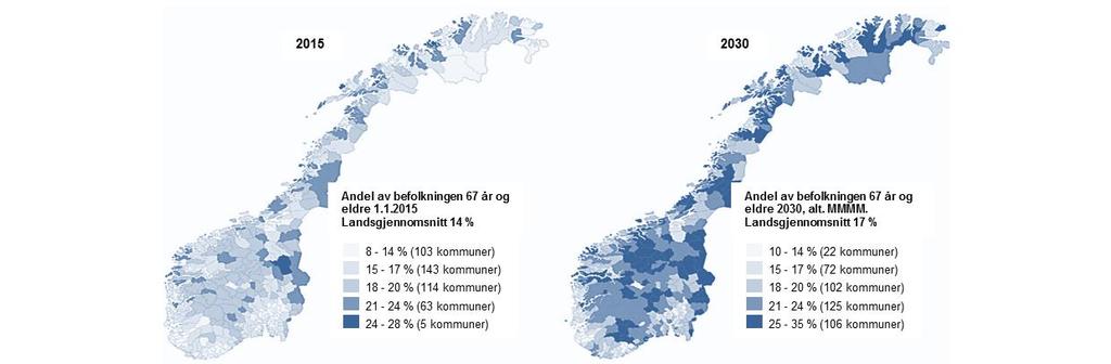 5.2.2 Demografi Historisk utvikling har vist både befolkningsvekst og økt levealder i Norge. Det er en positiv utvikling som forventes å holde fram også i framtiden.