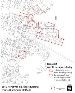 tilgjengelige, men kan opparbeides som del av uterom til private prosjekter (vinn-vinn) o Verneverdige enkeltbygg og områder bevares for fremtida, og legger sterke restriksjoner på det nye