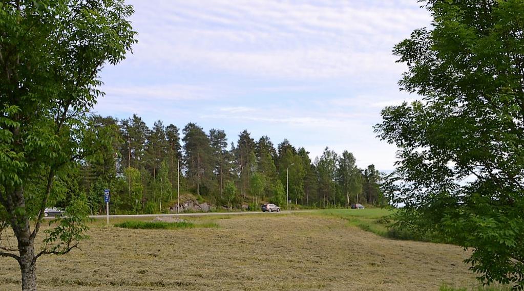 1 PLANBESKRIVELSE Ny regulering for området BERGERUDÅSEN Bergerudåsen sett fra nordvest. RV22 i forgrunnen.