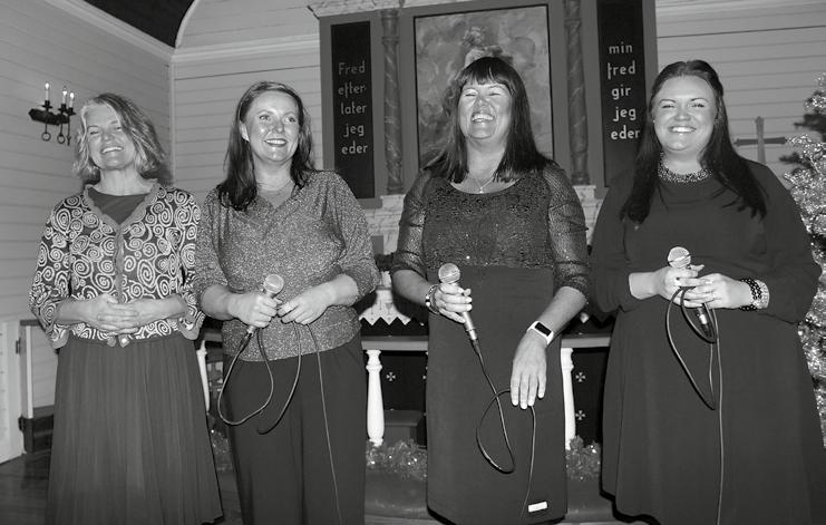 Fire Frøkner laget god julestemning Julekonserten i Magnor kirke i desember med kvartetten Fire Frøkner ble en stor publikumssuksess.