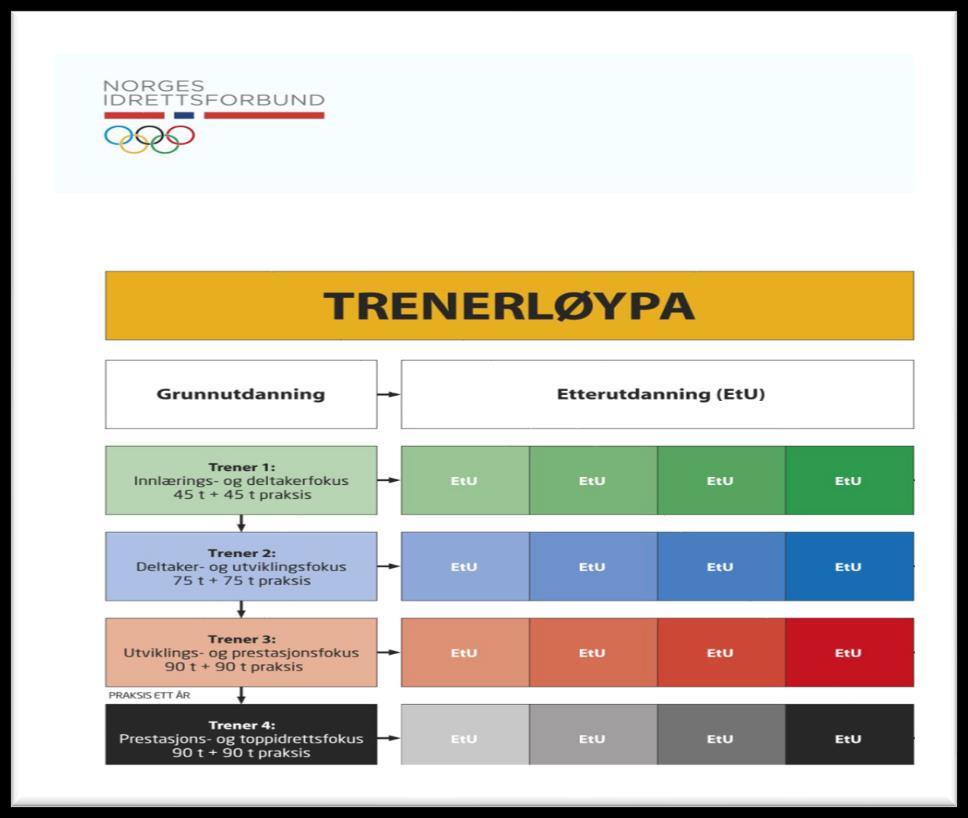 Opptak til kurset Opptakskrav til Trener 2 For å bli tatt opp på Trener 2 kurs er dette et minimumskrav: Autorisert Trener 1 og praktisert som Trener 1 i minimum 1 år.