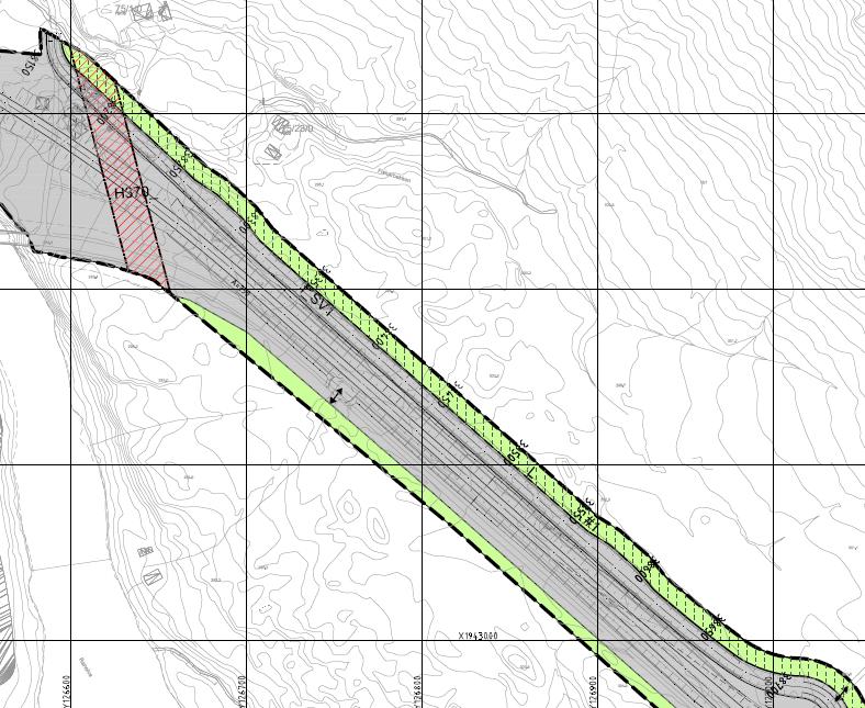 Veglinja er justert litt sideveis i forhold til gjeldende plan for å lette gjennomføringen av prosjektet. Prosjektet starter ved Krokstrand i sør og strekker seg til litt nord for Bolna i Nord.