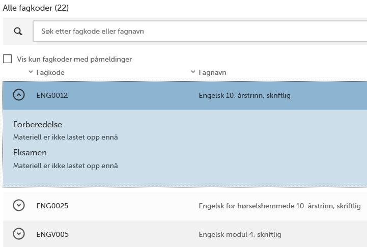 1. Finne eksamensmateriell (film) Eksamensmateriell