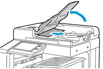 Hvis originaldokumentet ikke er krøllet eller revet, legger du det i materen igjen og følger instruksjonene på berøringsskjermen.