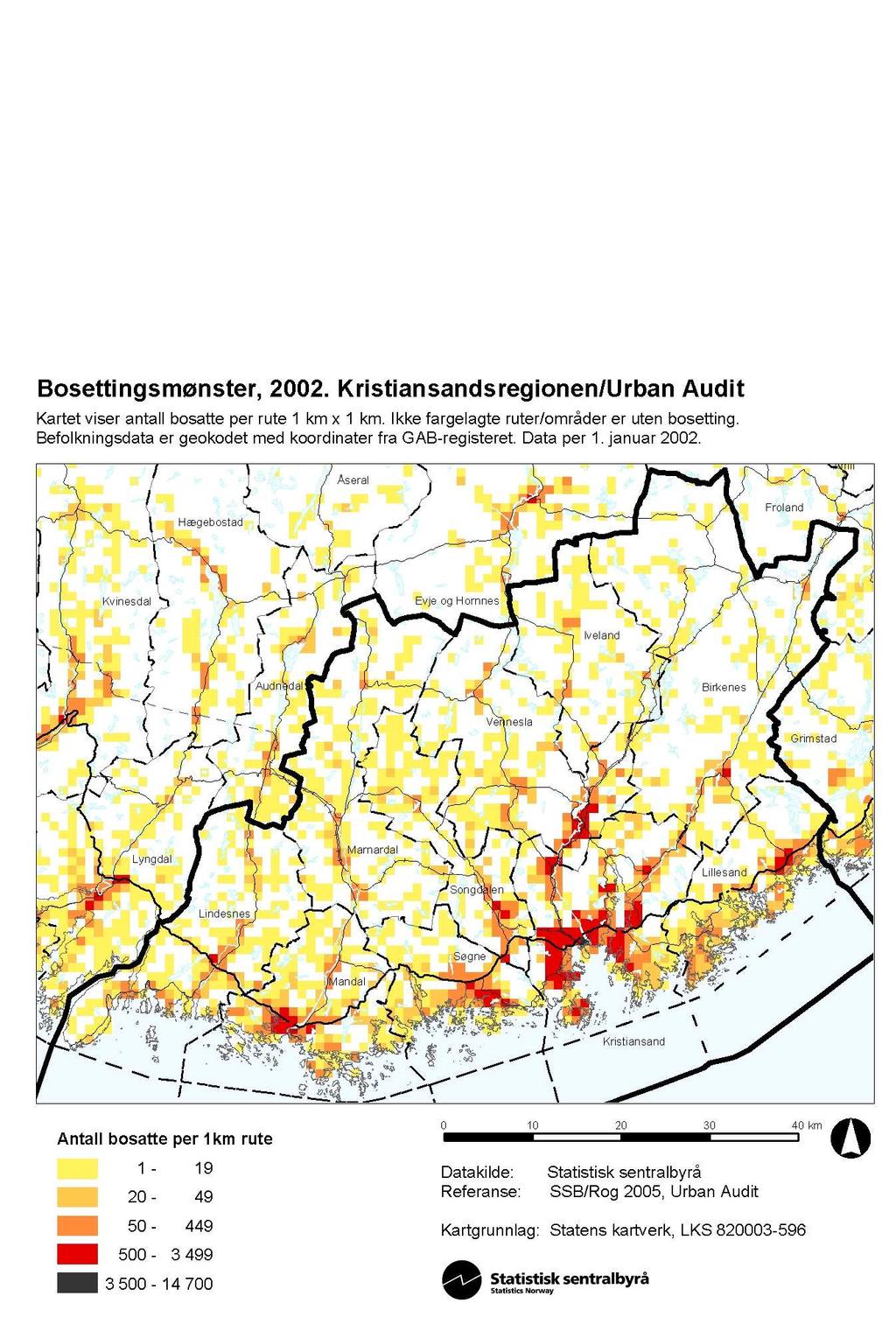 Kristiansandsregionen Ingen endringer fra Storbymeldingen.