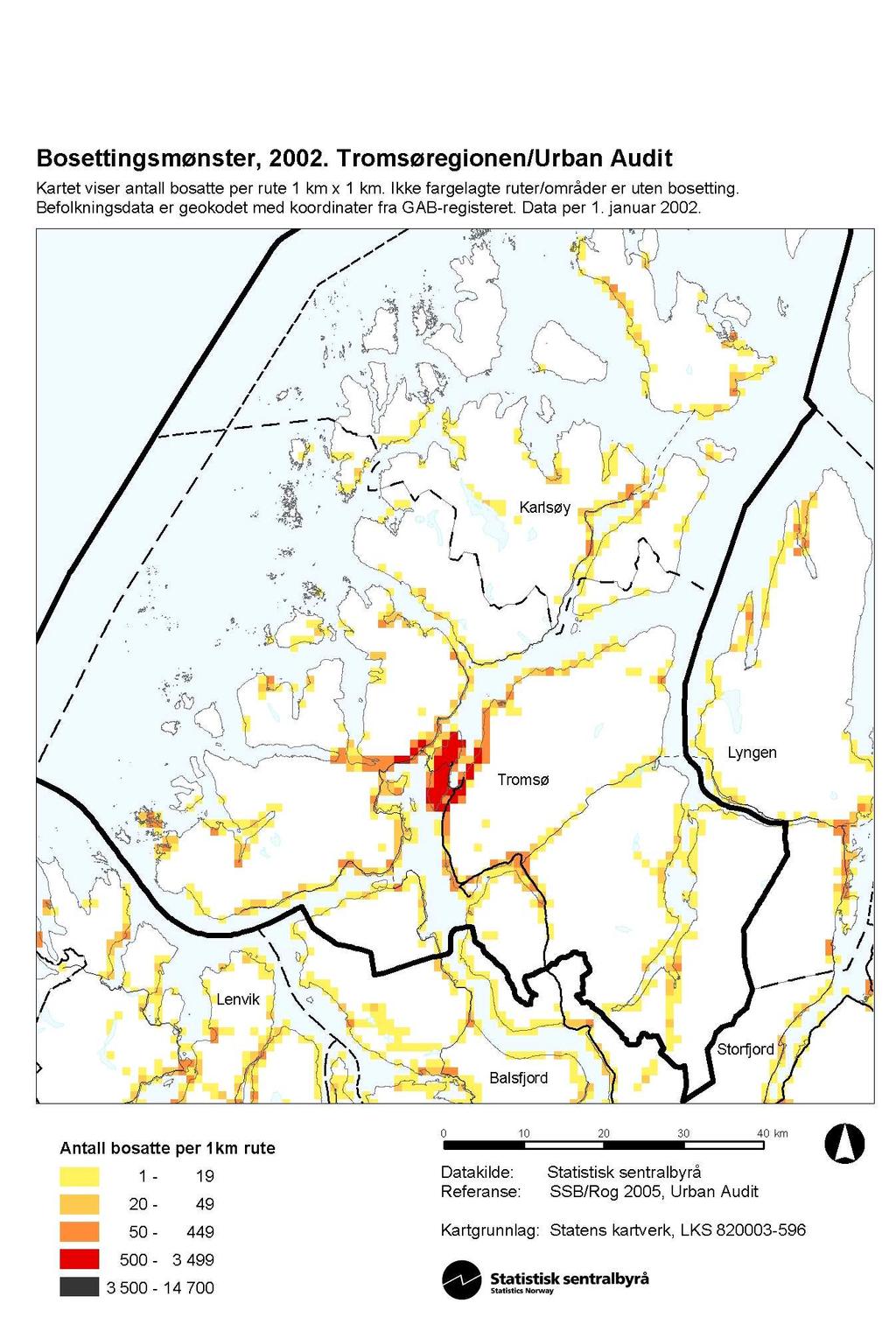 Tromsøregionen Ingen endringer fra Storbymeldingen.