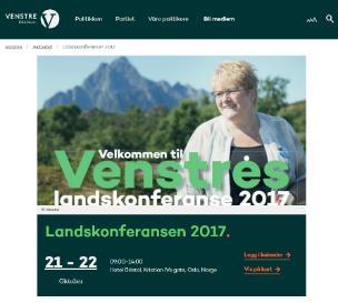 Årsmelding 2017 Landskonferansen 2017 Landskonferansen avholdes hvert år i tilknytning til Landsstyrets oktobermøte.