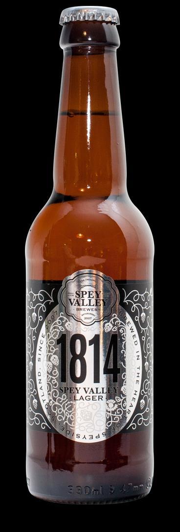 1814 Lager Maltet bygg. Miks av tysk og Tsjekkisk humle. Pilsnertype Stil: Pilsner Farge: Gyllen Aroma: Honning, sitrus og gress Smak: Honning. Søt. Sjokolade.