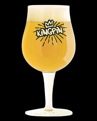Browar Kingpin Lunatic Witbier with grilled lemons and guava Lunatic is a light and refreshing Witbier.