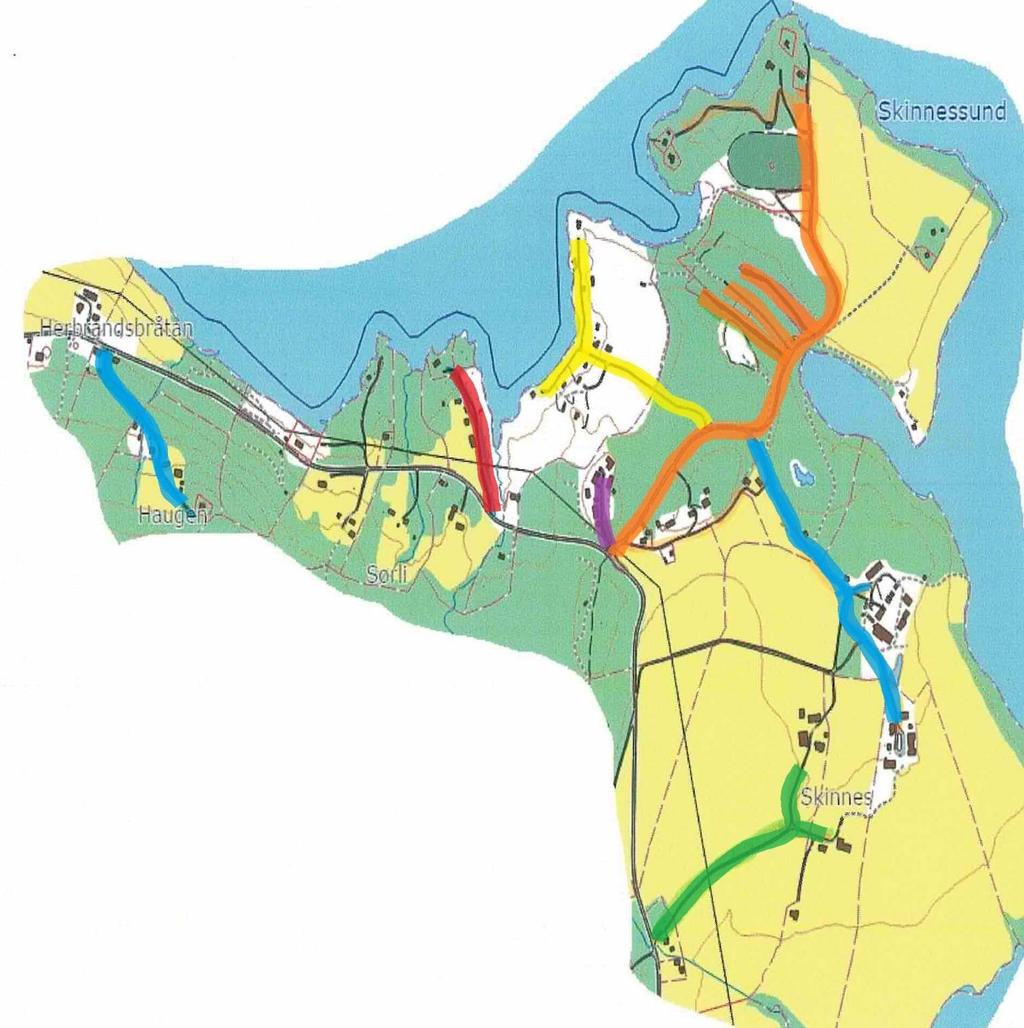 129 127 130 128 123 124 122: Øvre Skinnesvegen 123: Skinnesmoen 124: Nedre Skinnesvegen 125-126: Utgår Innspill om å adressere til vei 123 Skinnesmoen etterkommes.