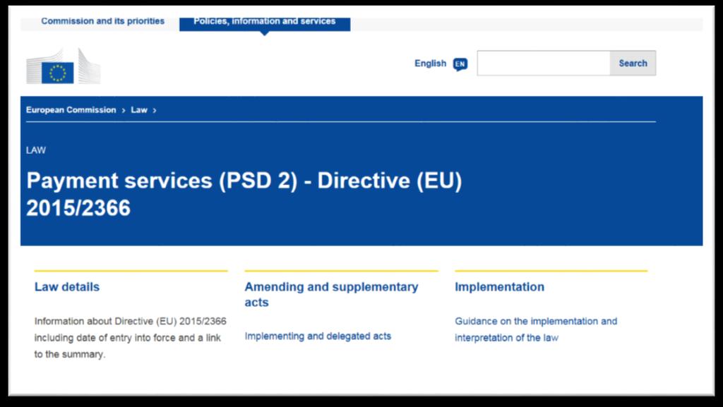 Utfordringer med PSD 2 En stor endring På mange områder der bankene har hatt ansvaret og har hatt full