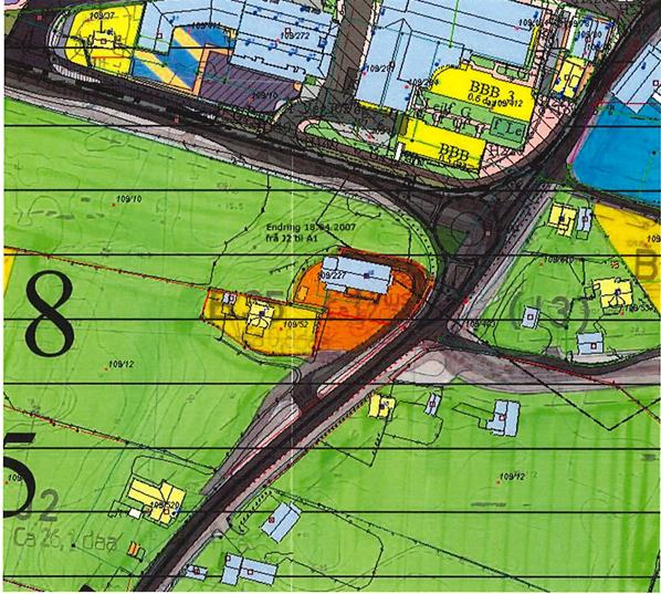 Side 5 av 9 Området utgjer i alt 1,5 daa., sjå vedlagt forslag til planavgrensing. Bakgrunn for planarbeidet.