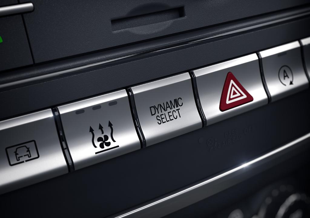 4MATIC firehjulsdrift Suverent veigrep OVERSIKT OVER DYNAMIC SELECT Med DYNAMIC SELECT-controlleren kan du velge om bilen skal ha