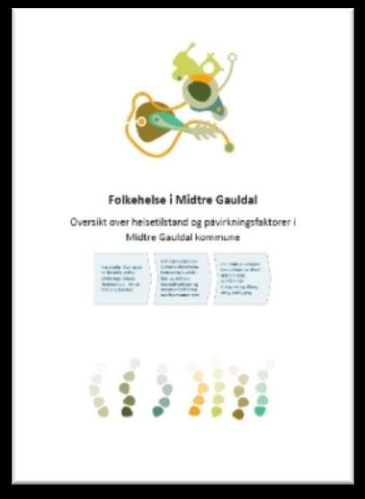 Oversikt over helsetilstand og påvirkningsfaktorer i Midtre Gauldal kommune er dokumentet som identifiserer folkehelseutfordringer i kommunen.