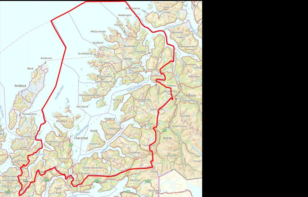 Kystplan Midt- og Sør-Troms Samhandlingskort Prosjektmål Ny/rullert kystsoneplan for kommunene Hensiktsmessig og brukervennlig verktøy for forvaltning av kysten Tilpassa nåværende og fremtidige behov