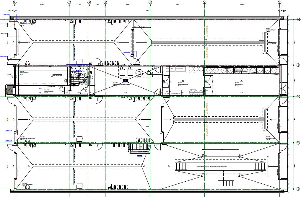 Servicehall, plan 1