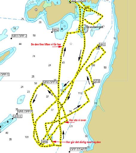 31. mai 2006 6. juni oppegård 13 nm Vi bommet stygt på C- bøya og ble disket sammen med mesteparten av feltet. Dette viser at vi fortsatt har langt igjen.