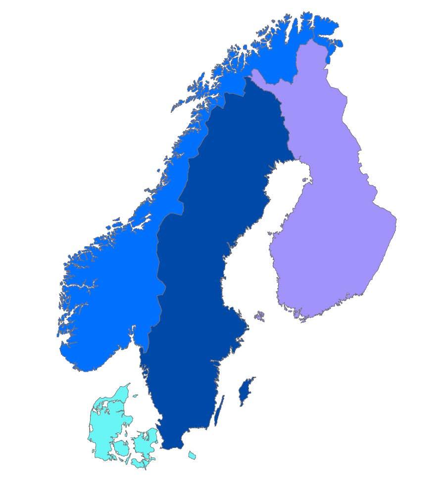 Kraftutveksling Eksport og import i Norden i andre kvartal Norge hadde en samlet nettoeksport på,4 TWh i andre kvartal.