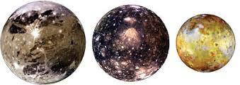 Post 8 Jupiters måner 1) Hvilke himmellegemer er dette? 2) Hvor stor er de?