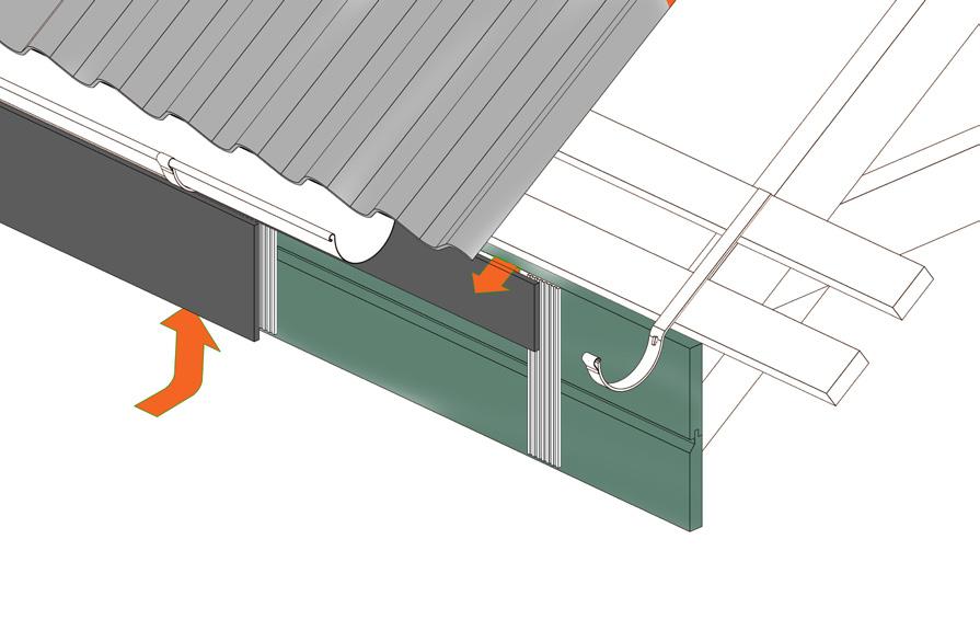 14. CEDRAL CLICK PÅ GESIMS Når Cedral Click monteres på en gesims med en