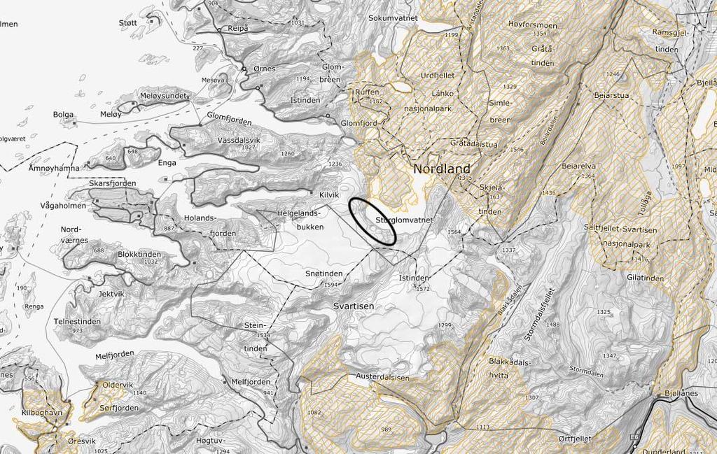 Konsekvensutredning reindrift 21 Figur 19 Spredt brukte høstvinterbeiter (Kilde: kilden.nibio.no, 30.04.18) 6.