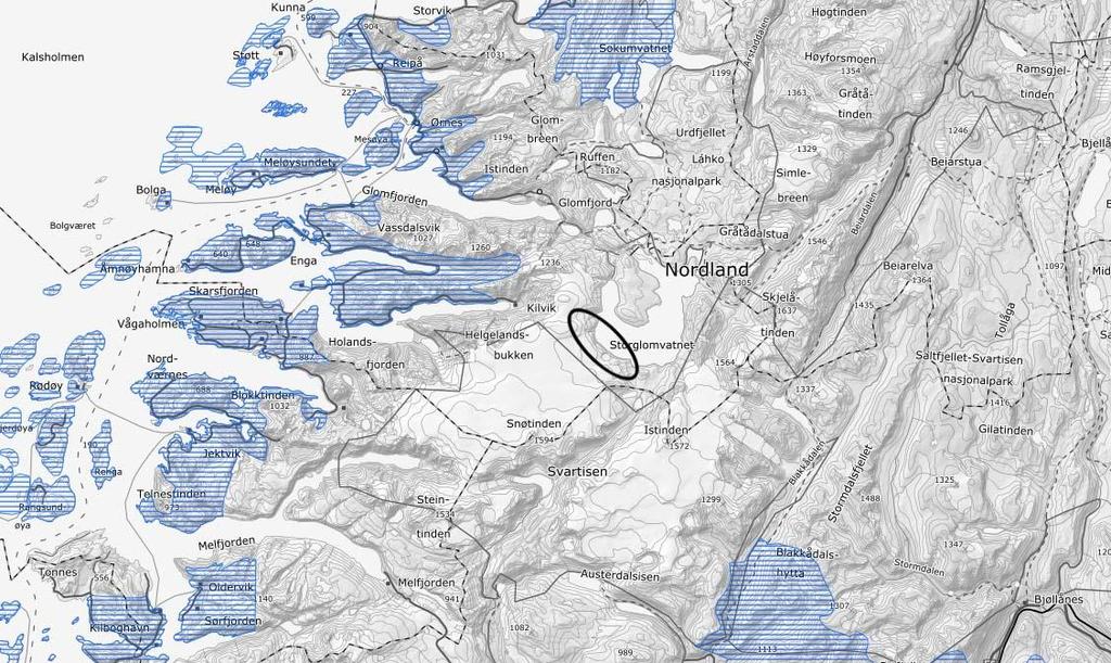 Senvinterland er gjerne intensivt brukte områder som normalt er mest sikre mot store snømengder og nedising på midt- og